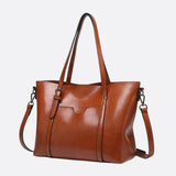 Brown Leather Tote Bag – Classic Elegance Meets Everyday Practicality - in Camel | Arvea Bags