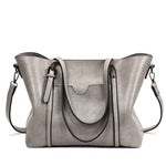 Brown Leather Tote Bag – Classic Elegance Meets Everyday Practicality - in Gray | Arvea Bags