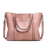 Brown Leather Tote Bag – Classic Elegance Meets Everyday Practicality - in Pink | Arvea Bags