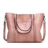 Brown Leather Tote Bag – Classic Elegance Meets Everyday Practicality - in Pink | Arvea Bags