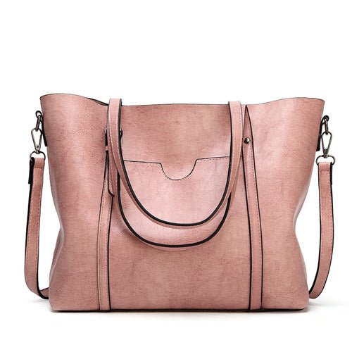 Brown Leather Tote Bag – Classic Elegance Meets Everyday Practicality - in Pink | Arvea Bags