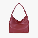 Caitriona | Trendy Leather Shoulder Bag – Stylish & Spacious - in Bordeaux red | Arvea Bags