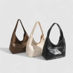 Caitriona | Trendy Leather Shoulder Bag – Stylish & Spacious - in Light Beige | Arvea Bags