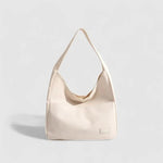 Caitriona | Trendy Leather Shoulder Bag – Stylish & Spacious - in Light Beige | Arvea Bags