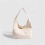 Caitriona | Trendy Leather Shoulder Bag – Stylish & Spacious - in Light Beige | Arvea Bags