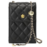Calindra | Quilted Leather Crossbody Bag – Classic Elegance & Chic Design - in Black | Arvea Bags