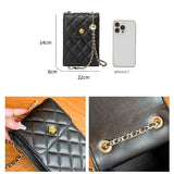 Calindra | Quilted Leather Crossbody Bag – Classic Elegance & Chic Design - in Black | Arvea Bags