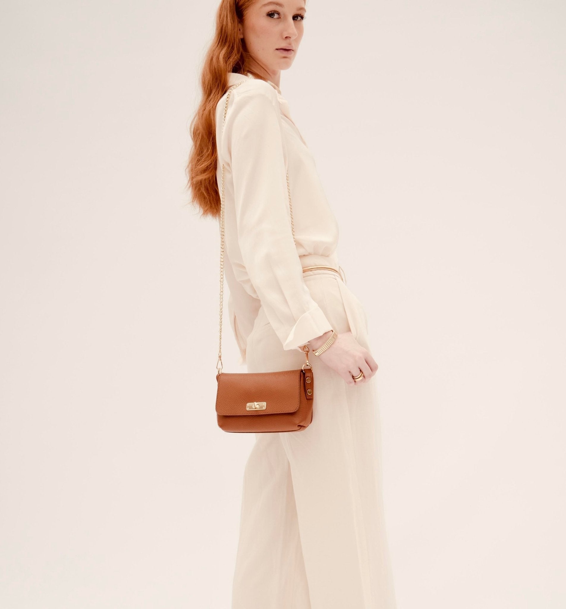 Calista | Slim Gold Chain Strap – Sleek & Versatile Bag Accessory - in Gold | Arvea Bags