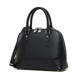Calypso | Elegant Brown Dome Handbag – Classic Style & Everyday Luxury - in Black | Arvea Bags