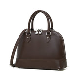Calypso | Elegant Brown Dome Handbag – Classic Style & Everyday Luxury - in Dark Brown | Arvea Bags