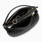 Camilla Woven Leather Shoulder Bag – Designer - Inspired Ladies’ Handbag - in Brown | Arvea Bags