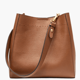 Camille | Luxe Brown Leather Bucket Bag – Classic & Versatile - in Black | Arvea Bags