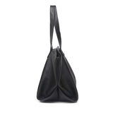 Caro | Oversized Leather Tote – Soft Structure & Everyday Carryall - in Black | Arvea Bags