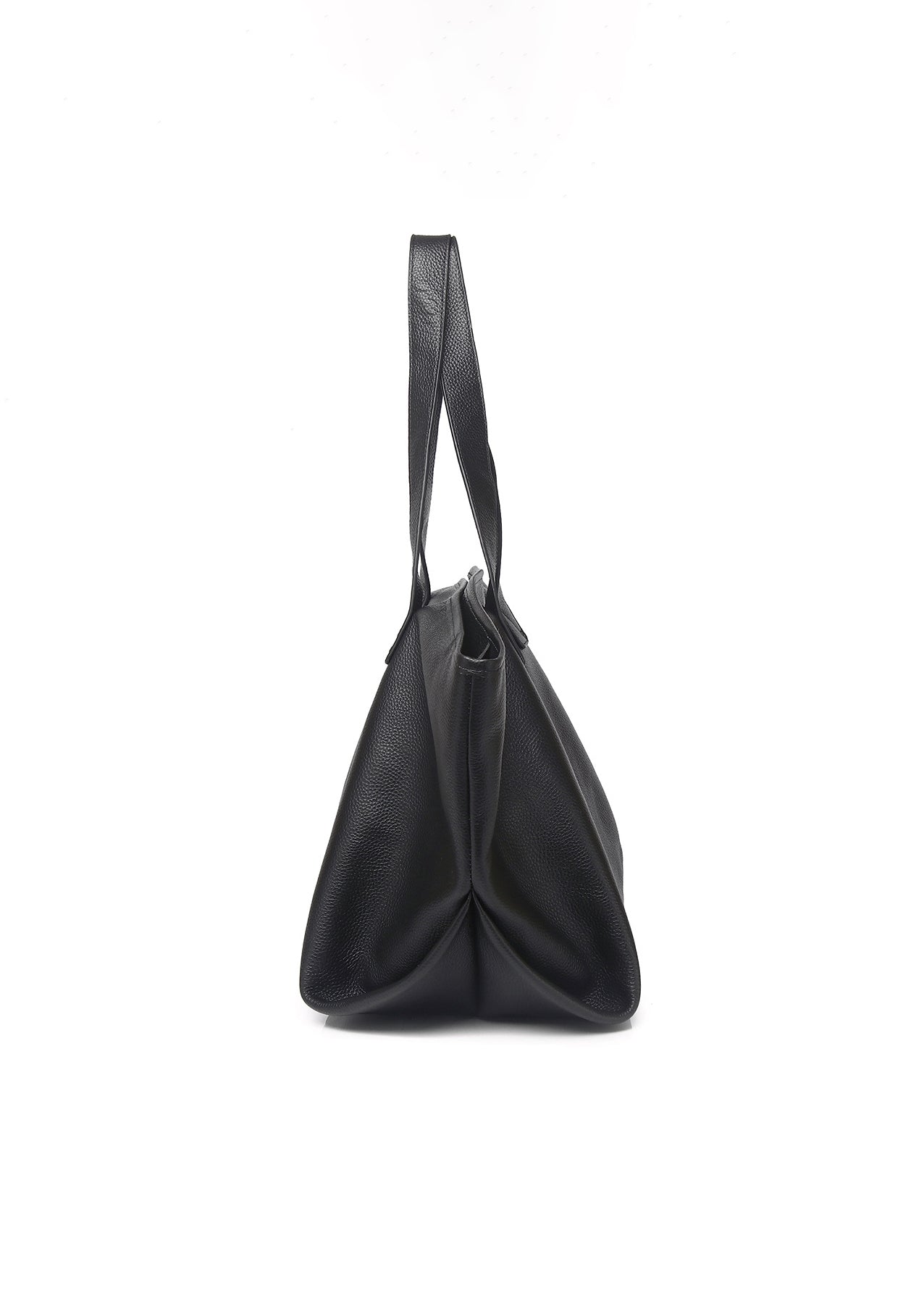 Caro | Oversized Leather Tote – Soft Structure & Everyday Carryall - in Black | Arvea Bags