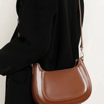 Celeste | Black Patent Leather Shoulder Bag – Sleek & Sophisticated - in Red | Arvea Bags