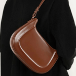 Celeste | Black Patent Leather Shoulder Bag – Sleek & Sophisticated - in Red | Arvea Bags