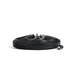 Celeste | Luxe Black Leather Drawstring Bag – Unique & Elegant - in Black | Arvea Bags