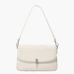 Celeste | Luxe Pebbled Leather Shoulder Bag – Effortless Sophistication - in Cream | Arvea Bags