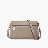 Celeste | Luxe Pebbled Leather Shoulder Bag – Effortless Sophistication - in Cream | Arvea Bags