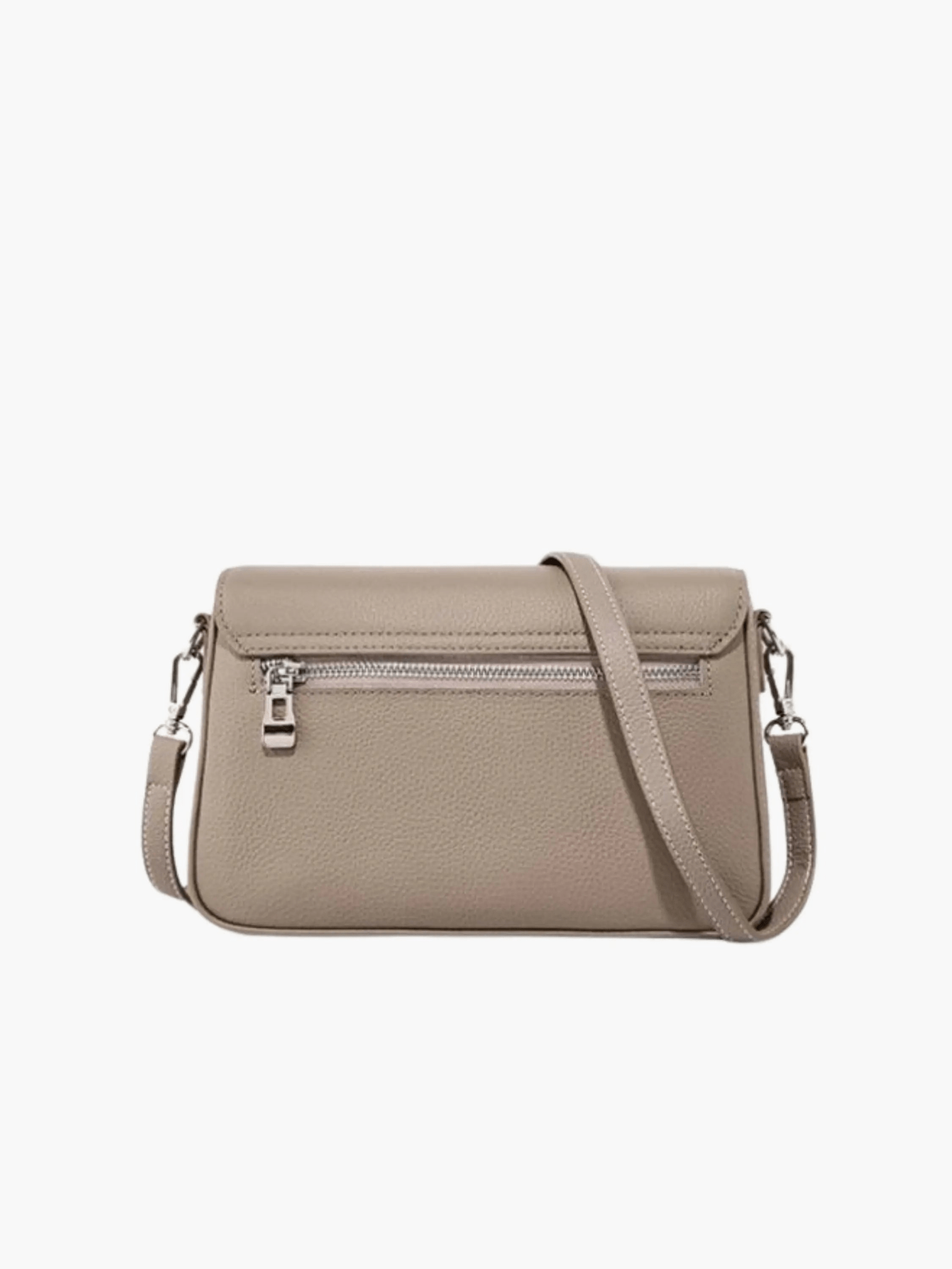 Celeste | Luxe Pebbled Leather Shoulder Bag – Effortless Sophistication - in Cream | Arvea Bags