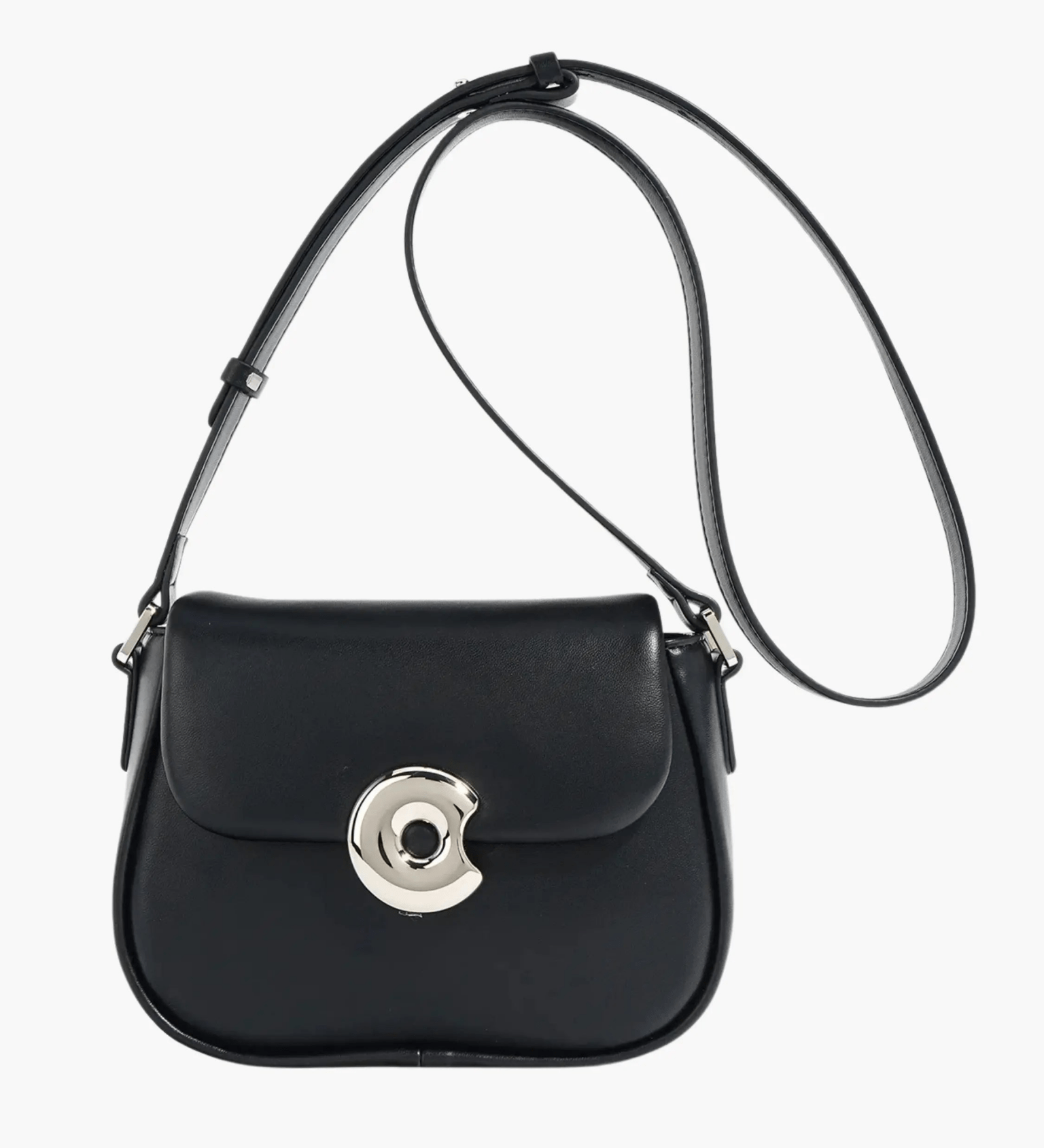 Celeste | Periwinkle Crossbody Bag – Modern Chic & Elegance - in Black | Arvea Bags