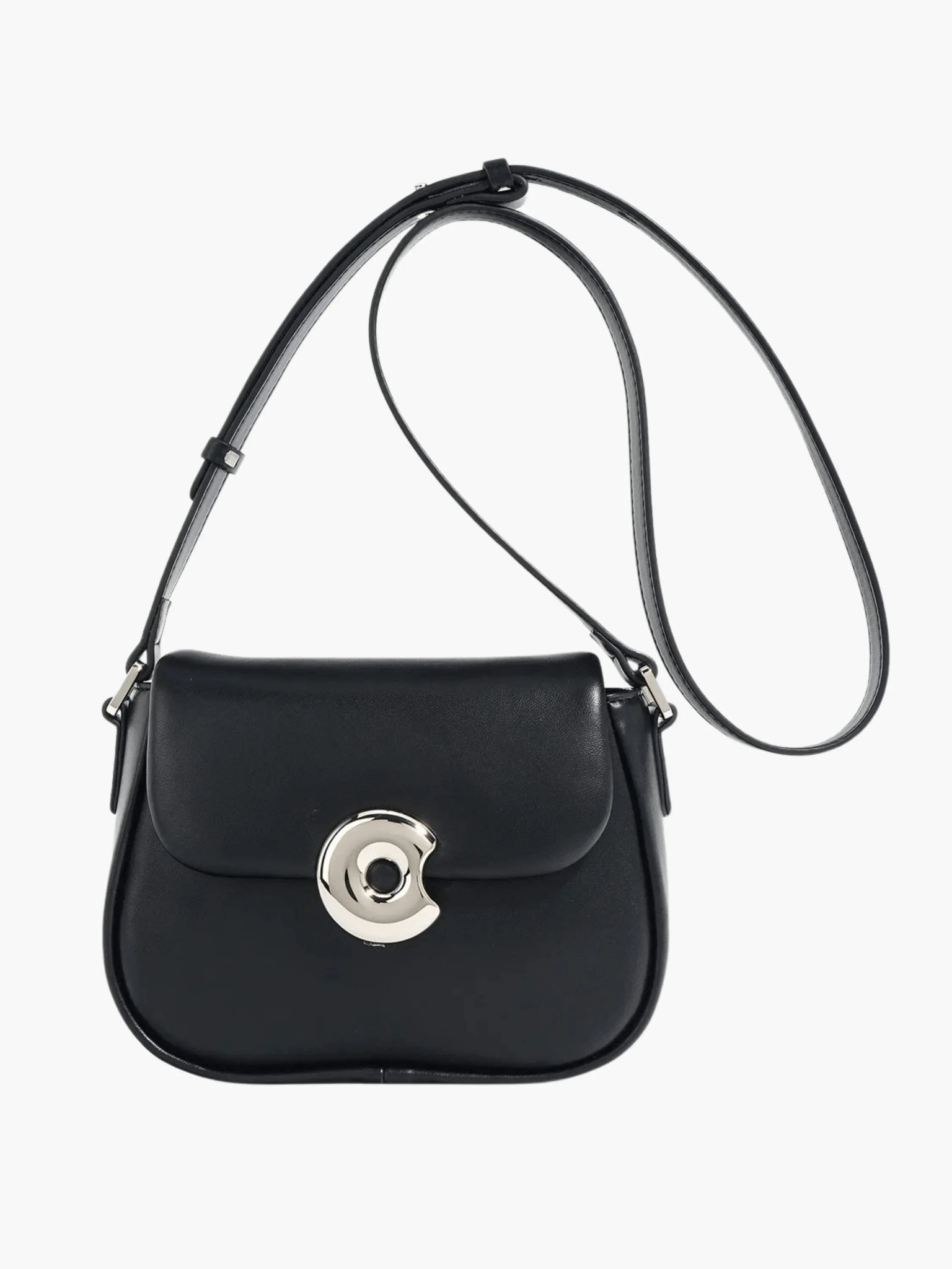 Celeste | Periwinkle Crossbody Bag – Modern Chic & Elegance - in Black | Arvea Bags