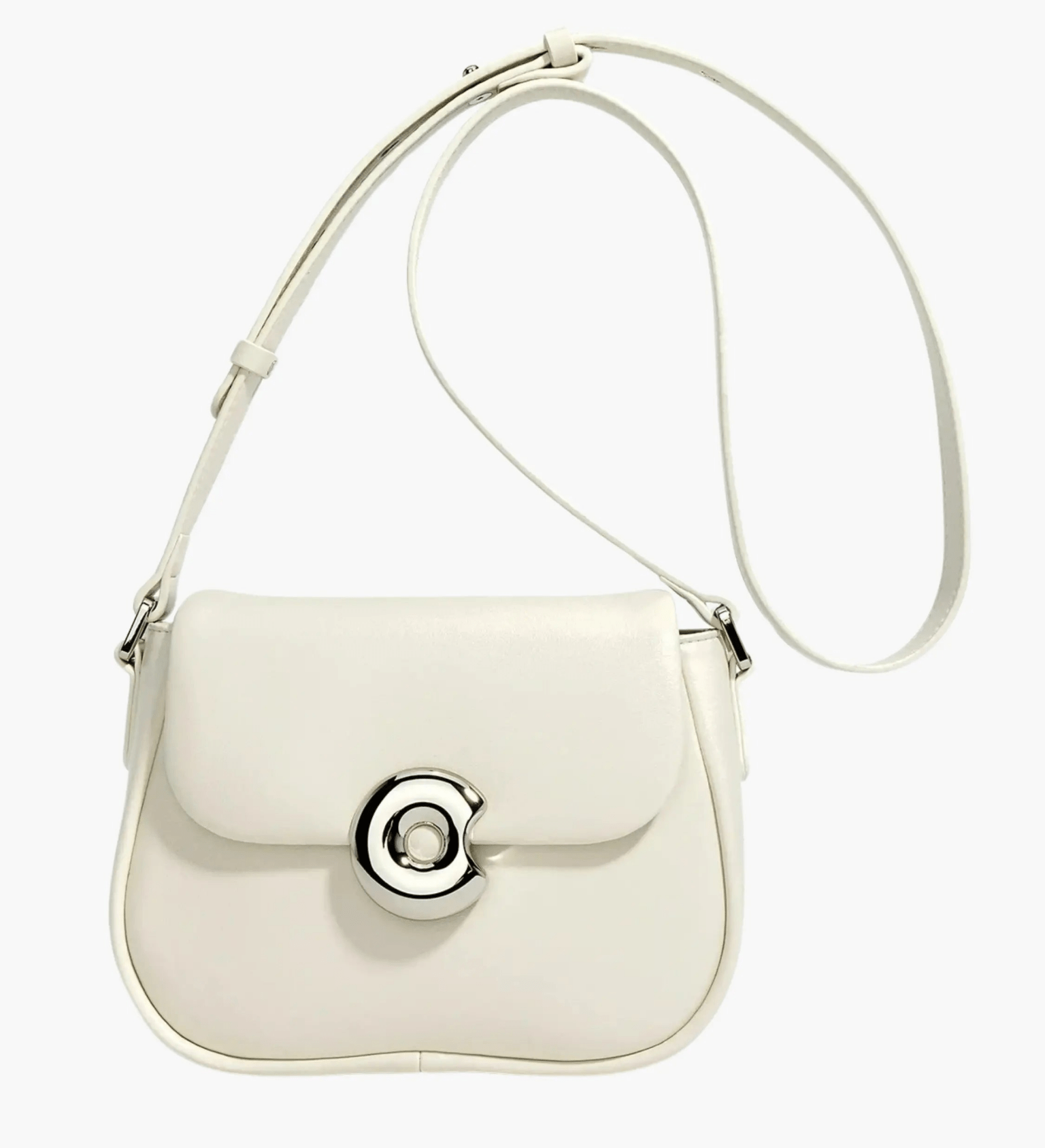 Celeste | Periwinkle Crossbody Bag – Modern Chic & Elegance - in Light Beige | Arvea Bags