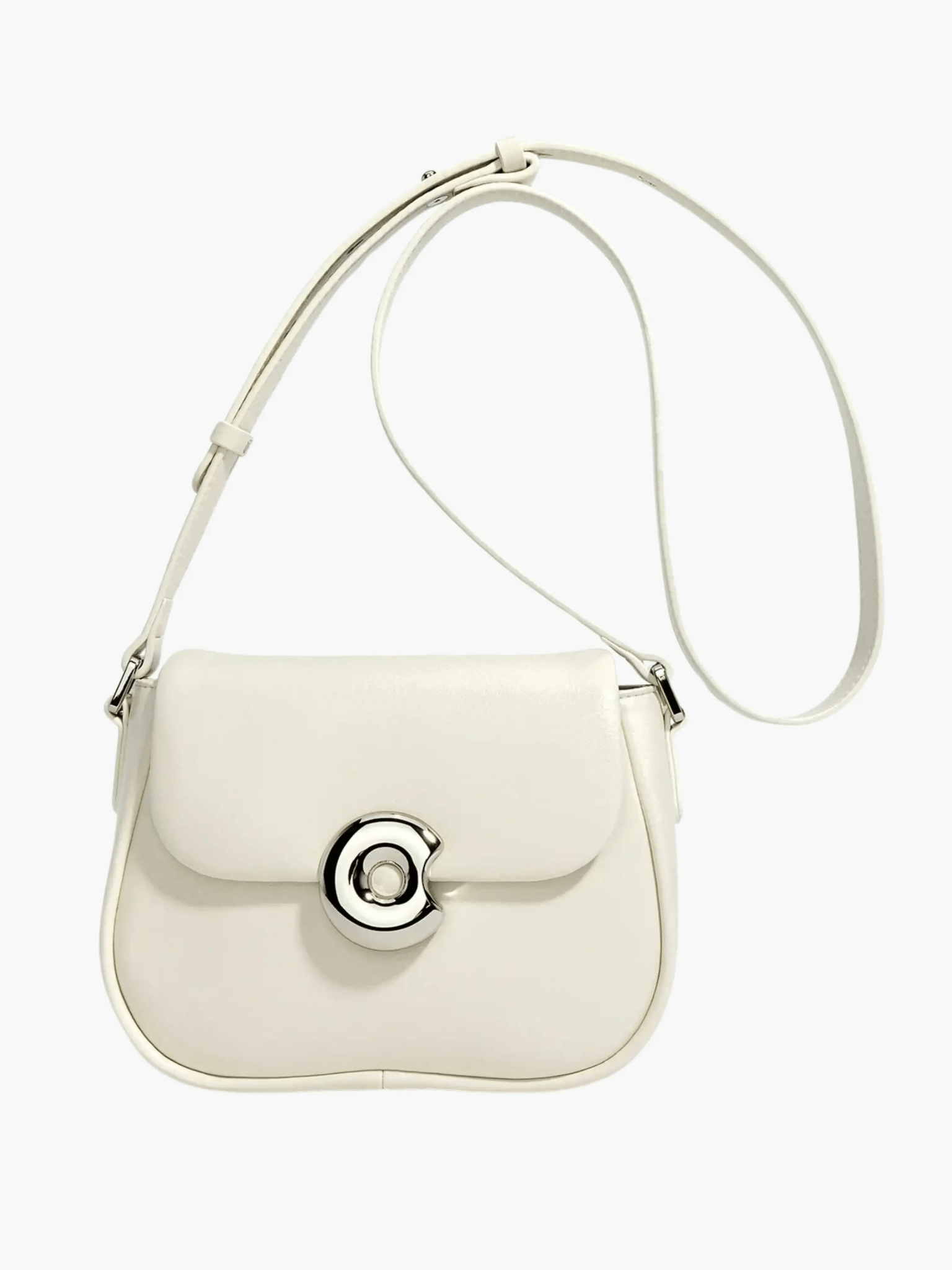 Celeste | Periwinkle Crossbody Bag – Modern Chic & Elegance - in Light Beige | Arvea Bags