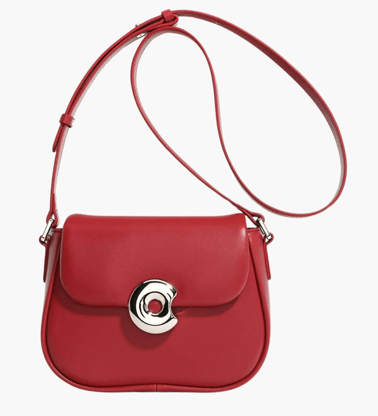 Celeste | Periwinkle Crossbody Bag – Modern Chic & Elegance - in Red | Arvea Bags