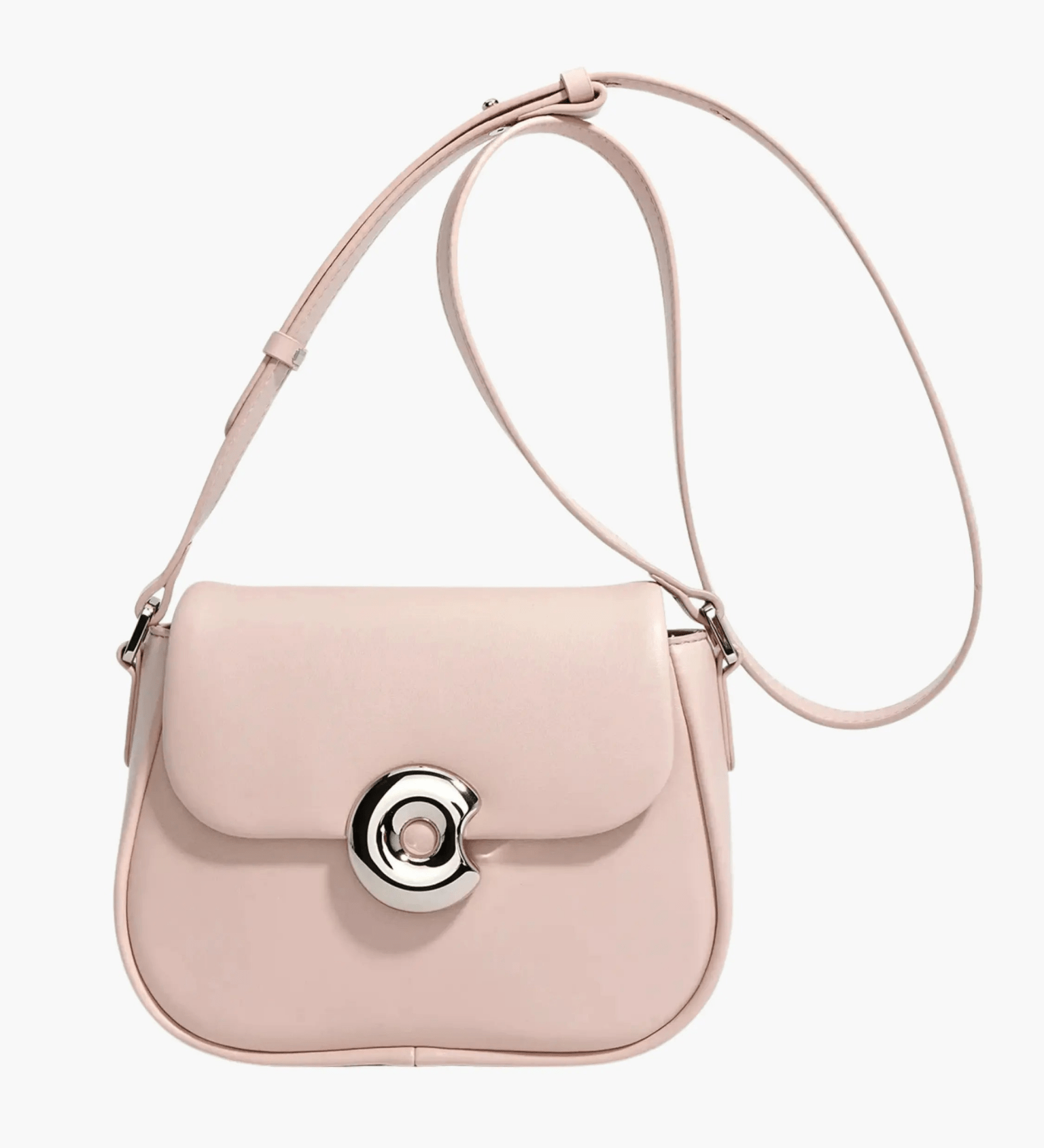 Celeste | Periwinkle Crossbody Bag – Modern Chic & Elegance - in Salmon Pink | Arvea Bags