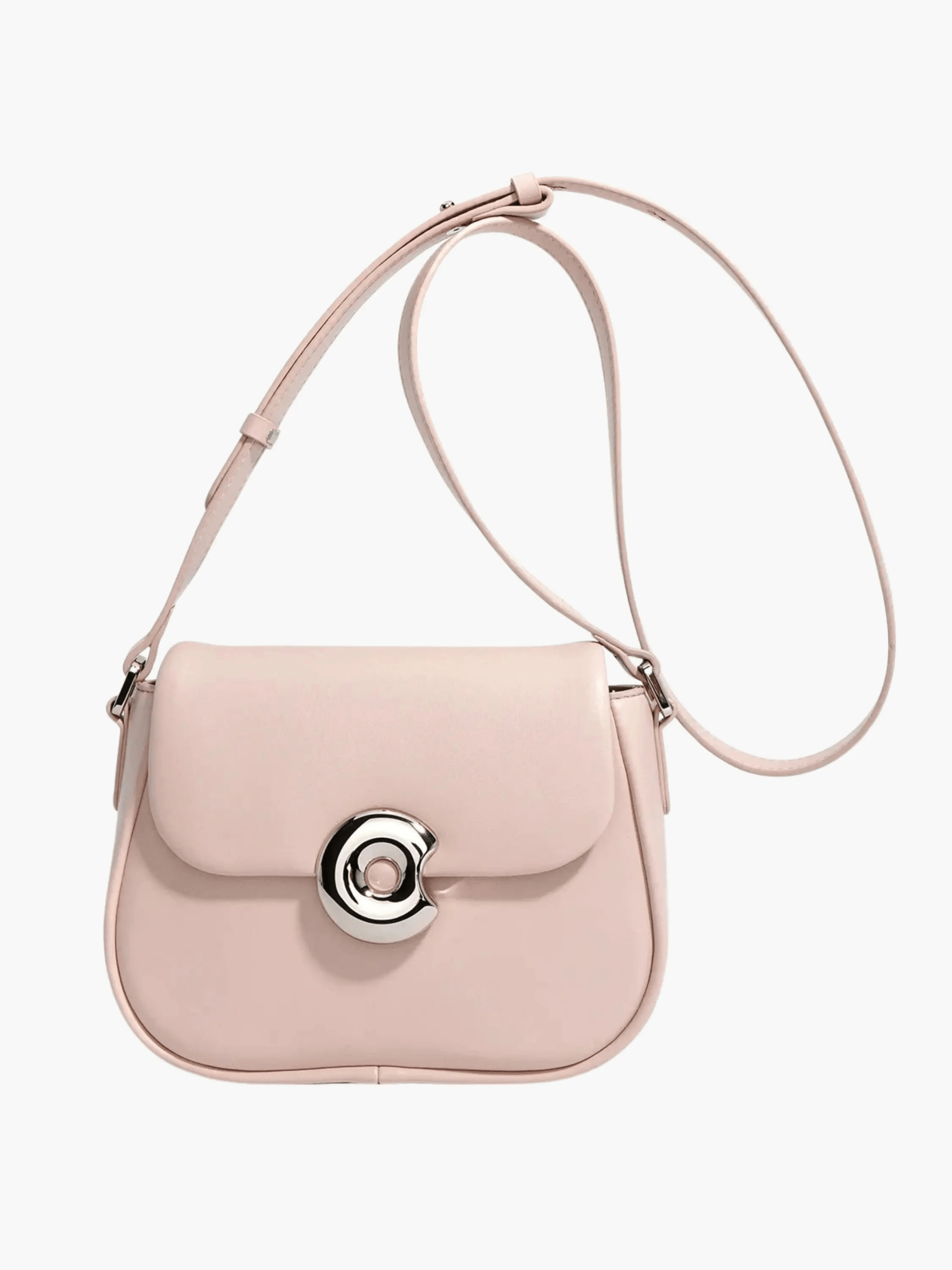 Celeste | Periwinkle Crossbody Bag – Modern Chic & Elegance - in Salmon Pink | Arvea Bags