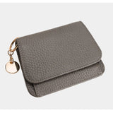 Charlotte | Pebbled Leather Mini Wallet – Chic & Compact Convenience - in Earthy Brown | Arvea Bags