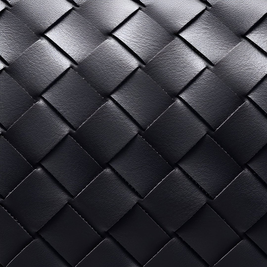 Ciara Woven Shoulder Bag – Elegant Faux Leather Tote - in Black | Arvea Bags