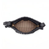 Ciara Woven Shoulder Bag – Elegant Faux Leather Tote - in Black | Arvea Bags