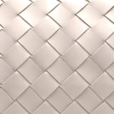 Ciara Woven Shoulder Bag – Elegant Faux Leather Tote - in Light Beige | Arvea Bags
