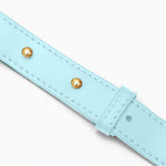 Ciara Woven Shoulder Bag – Elegant Faux Leather Tote - in Sky Blue | Arvea Bags