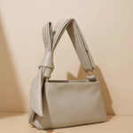 Clara | Luxe Camel Leather Shoulder Bag – Elegant & Feminine - in Khaki | Arvea Bags