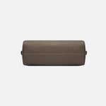 Classic Structured Handbag – Taupe Leather - Look Top Handle Satchel - in Khaki | Arvea Bags
