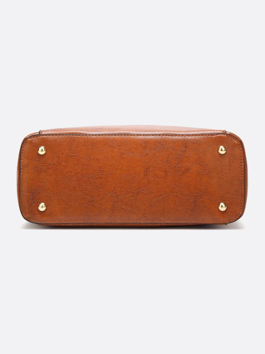 Classic Structured Leather Shopper Handbag - in Camel | Arvea Bags