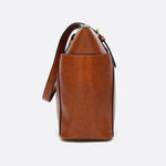 Classic Structured Leather Shopper Handbag - in Camel | Arvea Bags