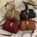 Cleo | Brown Leather Structured Handbag – Chic & Timeless - in Black | Arvea Bags