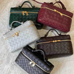 Compact Designer - Style Leather Shoulder Bag – Woven Finish with Double Zip - in Black | Arvea Bags