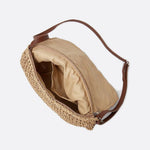 Crochet Patchwork Flap Woven Crossbody Bag - in Mulicolor | Arvea Bags