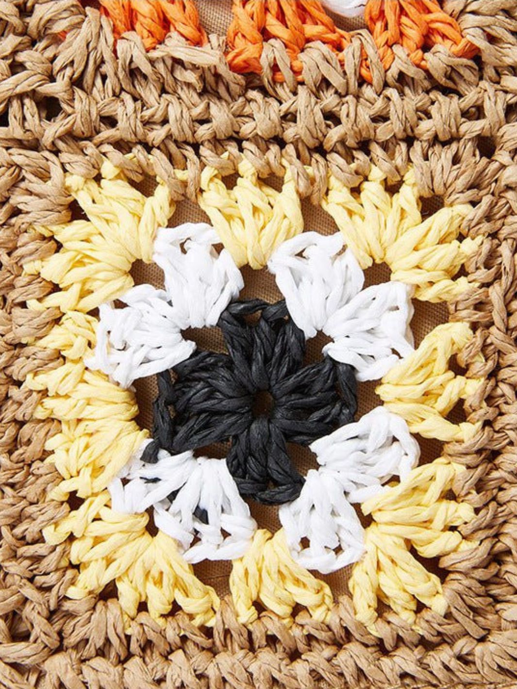 Crochet Patchwork Flap Woven Crossbody Bag - in Mulicolor | Arvea Bags