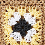 Crochet Patchwork Flap Woven Crossbody Bag - in Mulicolor | Arvea Bags