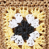 Crochet Patchwork Flap Woven Crossbody Bag - in Mulicolor | Arvea Bags