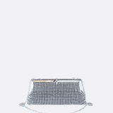 Crystal Rhinestone Clutch Bag for Women – Glam Evening Purse - in Silver | Arvea Bags