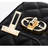 Delsia | Quilted Leather Crossbody Bag – Sophisticated & Timeless Design - in Black | Arvea Bags