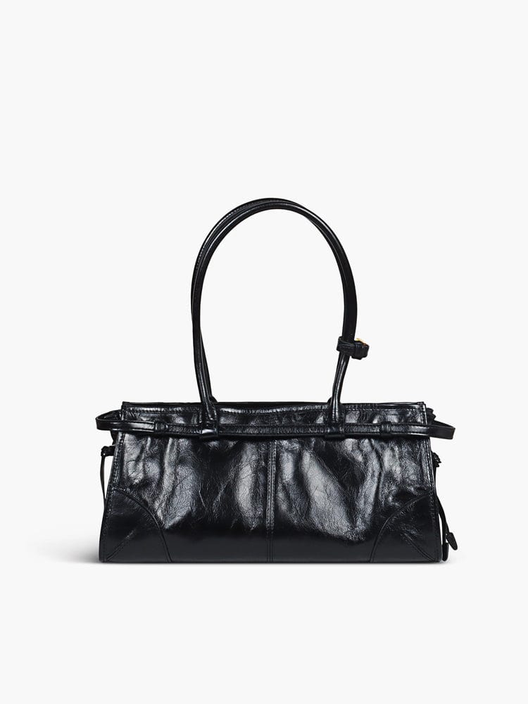 Diana | Sleek Vegan Leather Shoulder Bag – Minimalist & Versatile - in Black | Arvea Bags