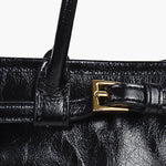 Diana | Sleek Vegan Leather Shoulder Bag – Minimalist & Versatile - in Black | Arvea Bags